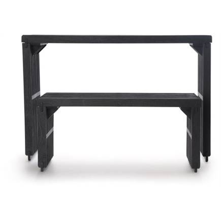 Henders en Hazel Lino wandtafel 120cm Zwart