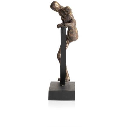 Henders en Hazel Climbing beeld H33cm