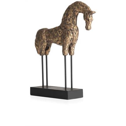 Henders en Hazel Stallion beeld H35cm