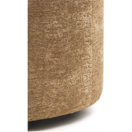 Henders en Hazel Roan poef rond H44cm Okergeel