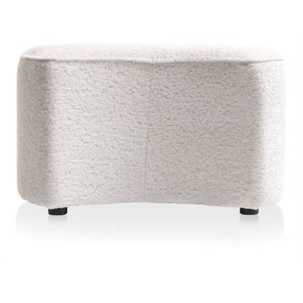 Henders en Hazel Roan poef maan H44cm Creme