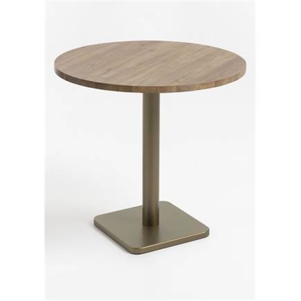Henders en Hazel Brest bistrotafel vintage oak D80cm Goud