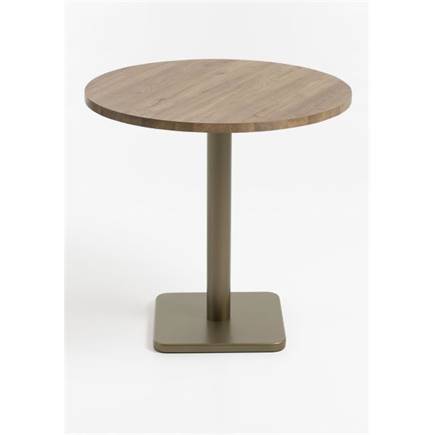 Henders en Hazel Brest bistrotafel vintage oak D80cm Goud