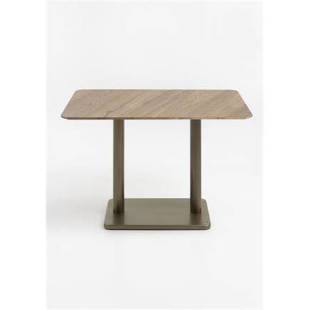Henders en Hazel Brest bistrotafel vintage oak 120x75cm Goud