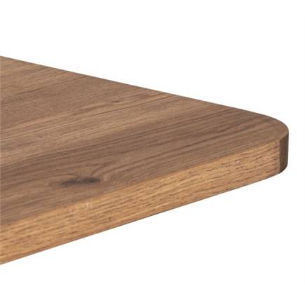 Henders en Hazel Brest bistrotafel vintage oak 120x75cm Zwart