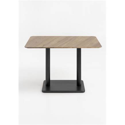 Henders en Hazel Brest bistrotafel vintage oak 120x75cm Zwart