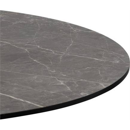 Henders en Hazel Brest bistrotafel marble light grey D80cm Goud