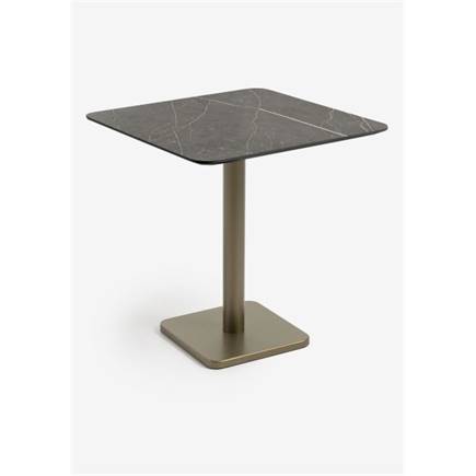Henders en Hazel Brest bistrotafel marble onyx 75x75cm Goud