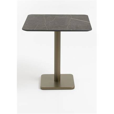 Henders en Hazel Brest bistrotafel marble onyx 75x75cm Goud