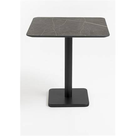 Henders en Hazel Brest bistrotafel marble onyx 75x75cm Zwart