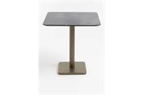 Henders en Hazel Brest bistrotafel stone anthracite 75x75cm Goud 