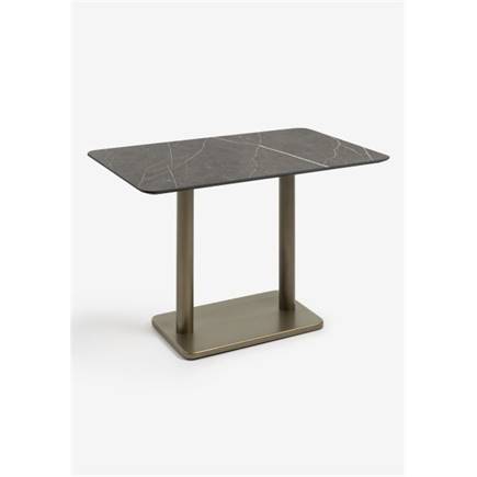 Henders en Hazel Brest bistrotafel marble onyx 120x75cm Goud