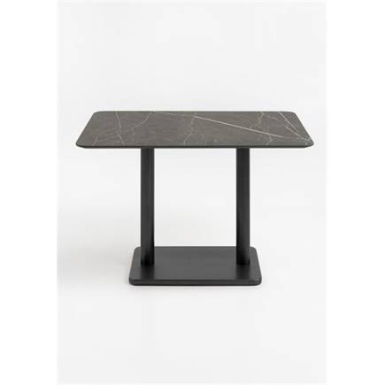Henders en Hazel Brest bistrotafel marble onyx 120x75cm Zwart