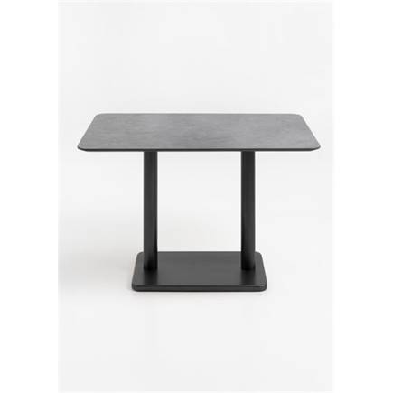 Henders en Hazel Brest bistrotafel stone anthracite 120x75cm Zwart