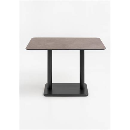 Henders en Hazel Brest bistrotafel stone rust 120x75cm Zwart