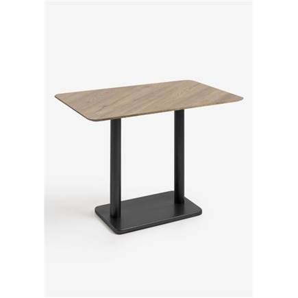 Henders en Hazel Brest bartafel vintage oak 120x75cm Zwart