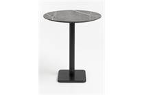 Henders en Hazel Brest bartafel marble light grey D80cm Zwart 