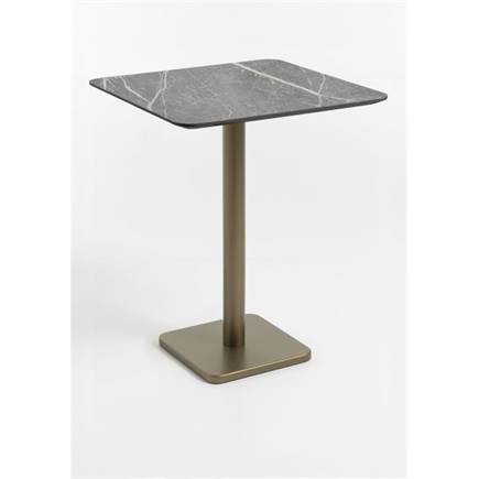 Henders en Hazel Brest bartafel marble light grey 75x75cm Goud
