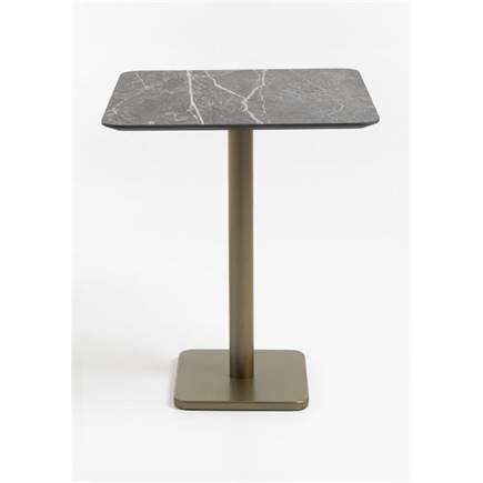 Henders en Hazel Brest bartafel marble light grey 75x75cm Goud