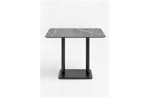 Henders en Hazel Brest bartafel marble light grey 120x75cm Zwart 