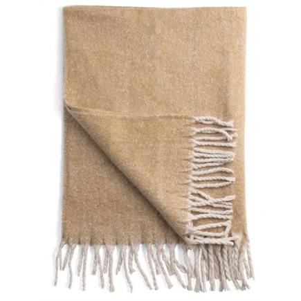 Henders en Hazel Camel plaid 127x152cm