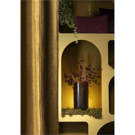Henders en Hazel Thistle spray kunstbloem 85cm Bordeaux