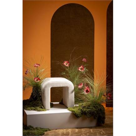 Henders en Hazel Noah poef H47cm Creme