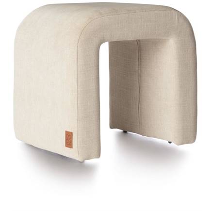 Henders en Hazel Noah poef H47cm Creme