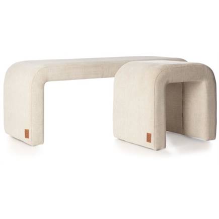 Henders en Hazel Noah poef H47cm Creme