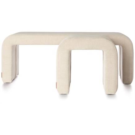 Henders en Hazel Noah poef H47cm Creme