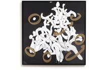 Henders en Hazel COCOMAISON wanddecoratie Dancing notes schilderij 120x120cm
