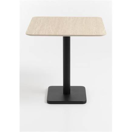 Henders en Hazel Brest bistrotafel Travertine 75x75cm Zwart