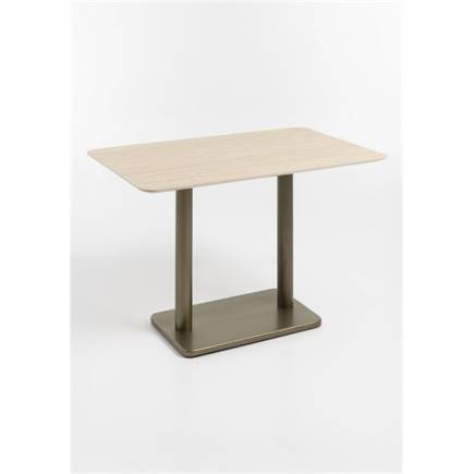 Henders en Hazel Brest bistrotafel Travertine 120x75cm Goud