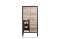 Henders en Hazel COPENHAGEN bergkast 100 cm - 2-deuren + 3-laden + 3-niches (+ led)