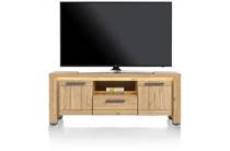 Henders en Hazel DELMONTE tv meubel lowboard 140 cm - 2-deuren + 1-lade + 1-niche (LED + dimmer)