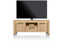 Henders en Hazel DELMONTE tv meubel lowboard 140 cm - 2-deuren + 1-lade + 1-niche (LED + dimmer)