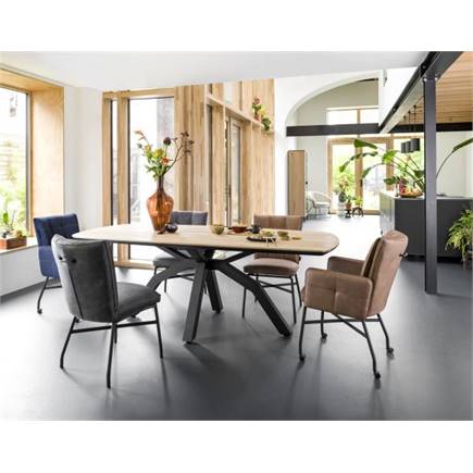 Henders en Hazel metalen frame wielen - pocket - greep Livigno d.groen + accent in Calabria mosgroen