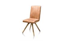 Henders en Hazel ELZA eetkamerstoel houten frame - stof Calabria 4 kleuren Cognac