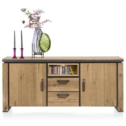 Henders en Hazel 180 cm - 2-deuren + 2-laden + 1-niche (+ LED)