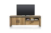 Henders en Hazel lowboard 180 cm - 2-deuren + 1-lade + 1-niche (+ LED) tv meubel