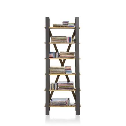 Henders en Hazel boekenkast 75 cm - 6-niches (knock down)