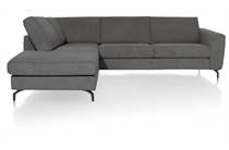 Henders en Hazel GALWAY hoekbank 2.5-zits + ottomane links - stof Vada Antraciet