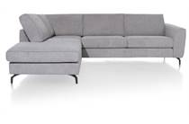 Henders en Hazel GALWAY hoekbank 2.5-zits + ottomane links - stof Vada Grijs