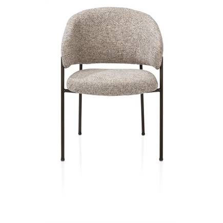 Henders en Hazel steelbrown frame - pocketvering - stof Luton Koper