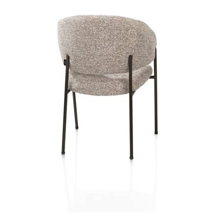 Henders en Hazel steelbrown frame - pocketvering - stof Luton Koper