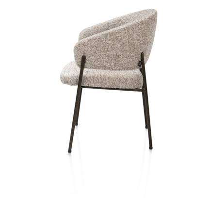 Henders en Hazel steelbrown frame - pocketvering - stof Luton Koper
