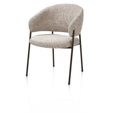 Henders en Hazel steelbrown frame - pocketvering - stof Luton Koper