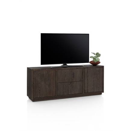 Henders en Hazel tv- 180 cm - 2-deuren + 2-laden met plint