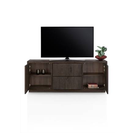 Henders en Hazel tv- 180 cm - 2-deuren + 2-laden met plint