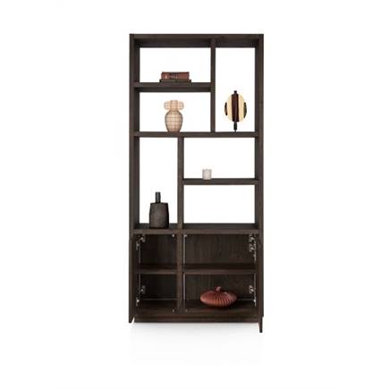 Henders en Hazel roomdivider 100 cm - 4-deuren + 6-niches